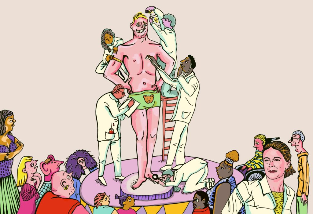 Der Mann als Standardmodell. Aus: Kaleio Nr. 11: «Erfindungen» (© Wanda Dufner).