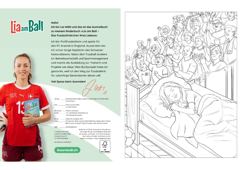 Lia am Ball - Ausmalbuch (Deutsch) – Bild 2